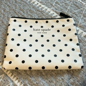 NWOT Kate Spade Canvas Pouch
